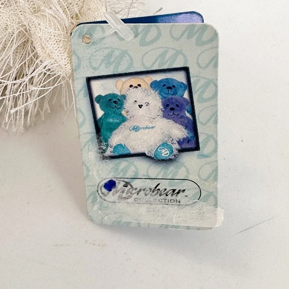 Microbear Collection White Plush Bear Jointed‎ Promotional Long Hair Toothpaste